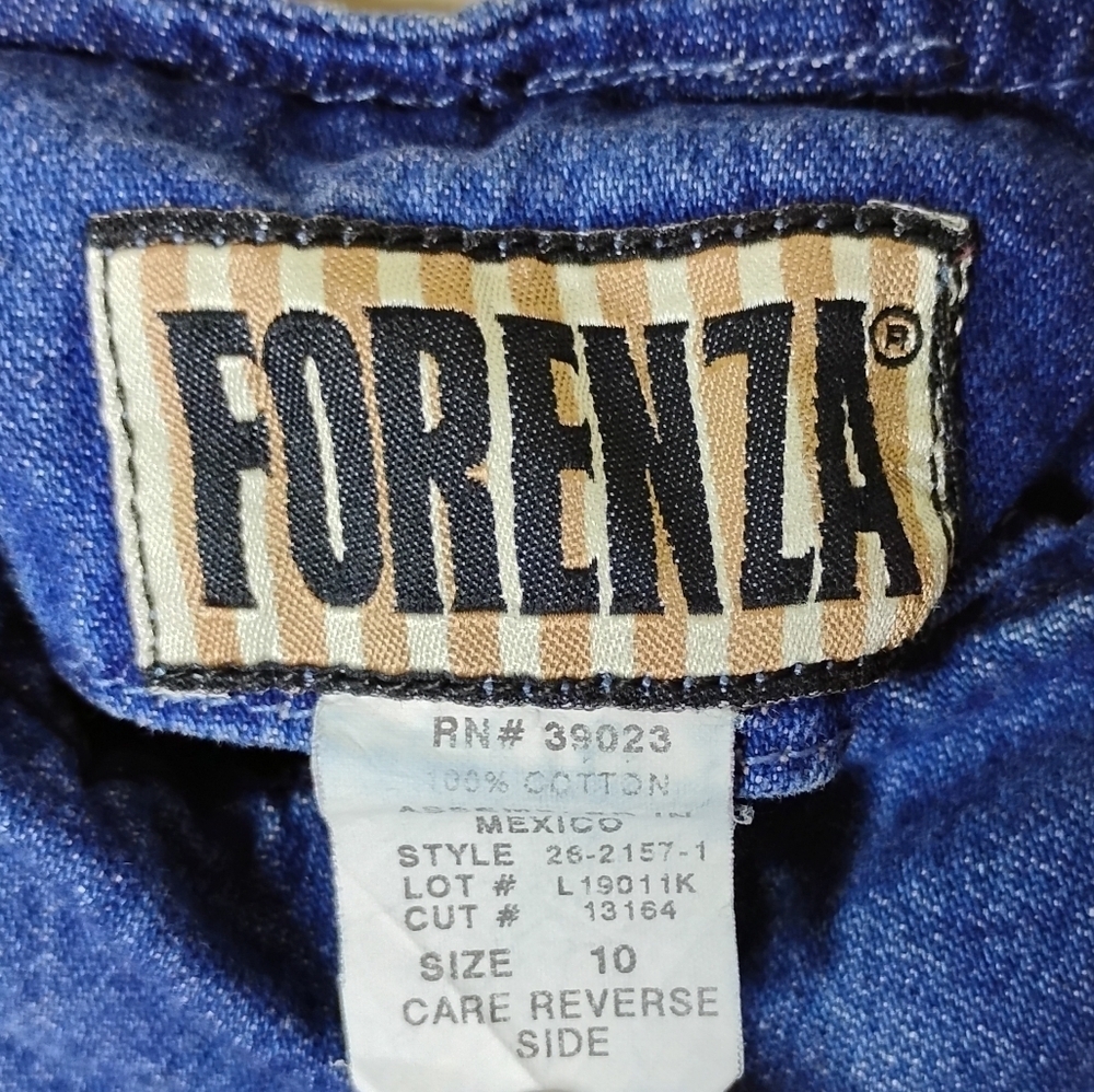 Forenza Vintage 90s Jean Mini Skirt Size 10 - Picture 5 of 6